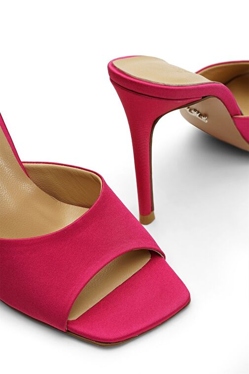 Jabotter Malvina Saten 10 Cm Topuklu Terlik - Görsel 5