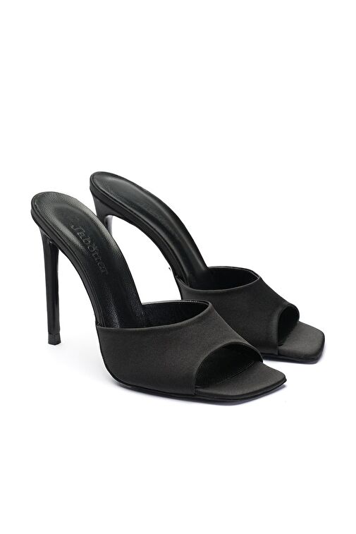 Jabotter Malvina Saten 10 Cm Topuklu Terlik - Görsel 3