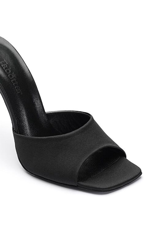 Jabotter Malvina Saten 10 Cm Topuklu Terlik - Görsel 4