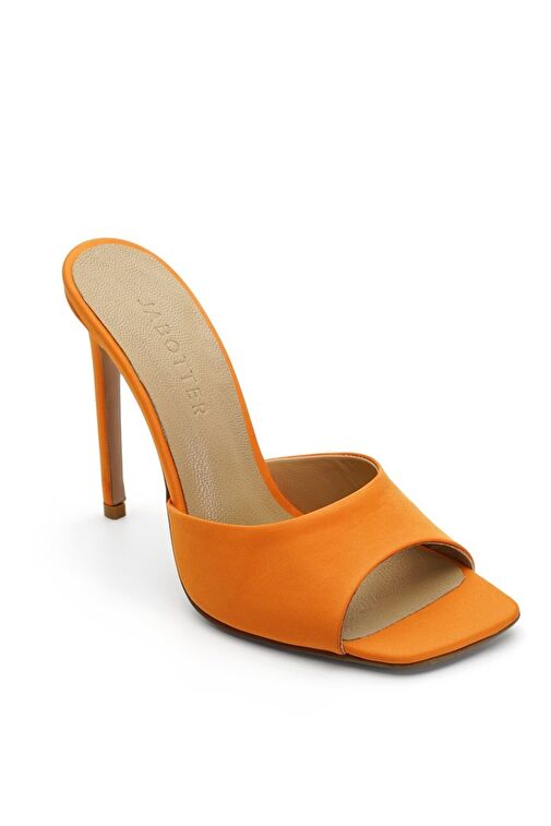 Jabotter Malvina Saten 10 Cm Topuklu Terlik - Görsel 4