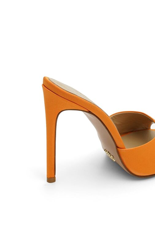 Jabotter Malvina Saten 10 Cm Topuklu Terlik - Görsel 5