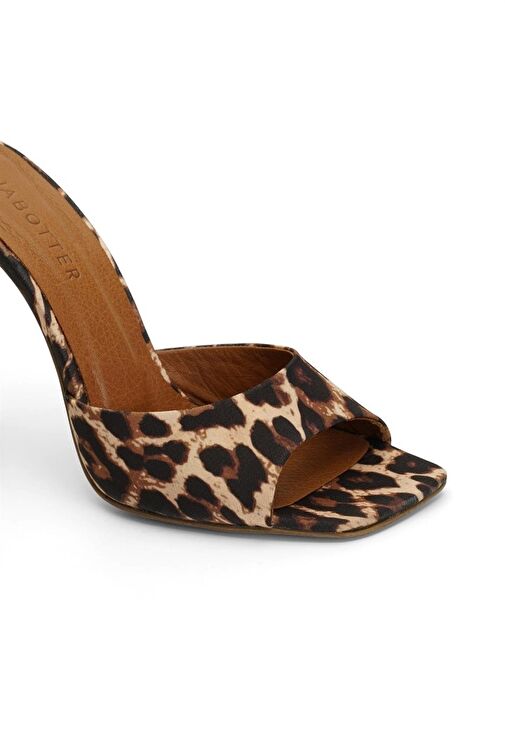 Jabotter Siyah Kadın Saten Topuklu Terlik JAB4149 / 2033K - Görsel 4