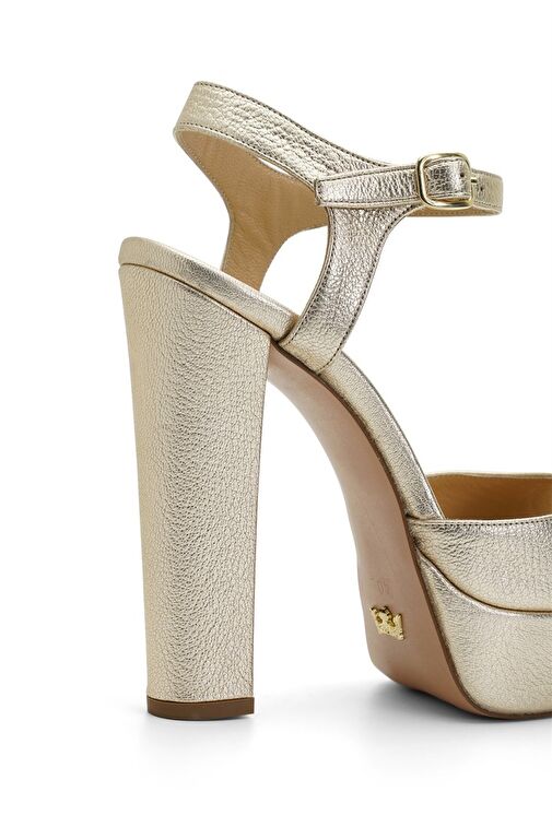 Jabotter Nifty Mat Deri Platform Topuklu Ayakkabı - Görsel 5