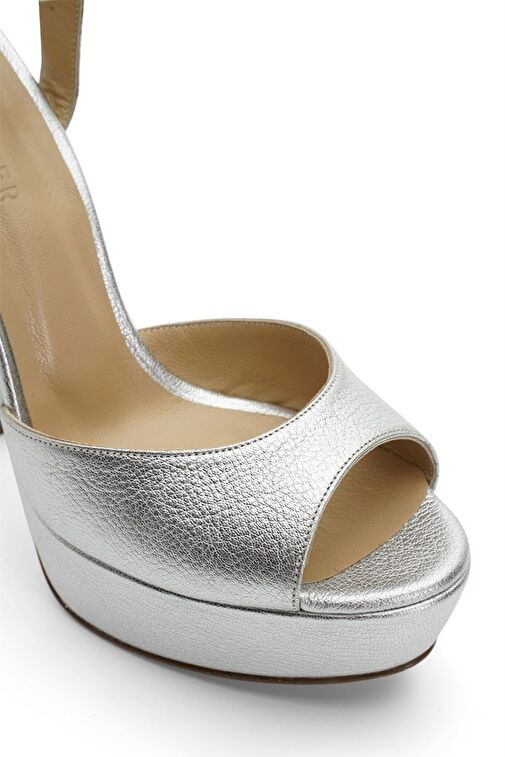 Jabotter Nifty Mat Deri Platform Topuklu Ayakkabı - Görsel 5