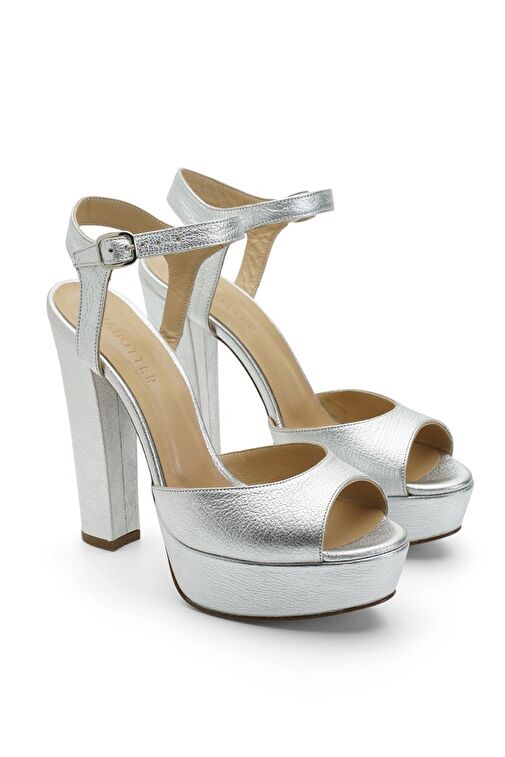 Jabotter Nifty Mat Deri Platform Topuklu Ayakkabı - Görsel 4