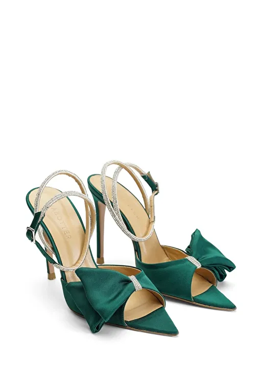 Jabotter John Saten İnce Topuklu Ayakkabı - Görsel 3