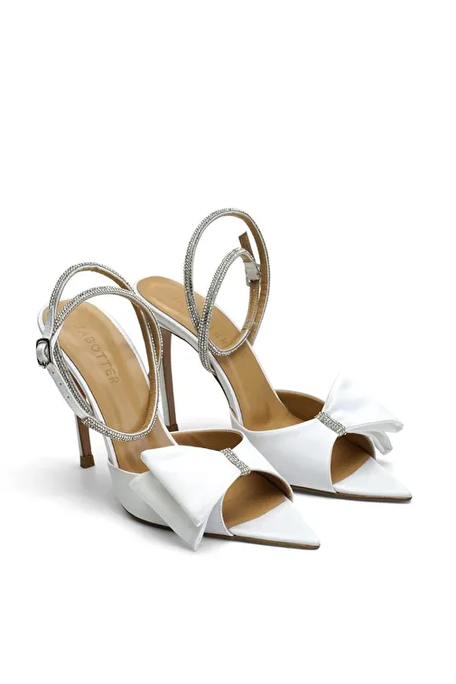 Jabotter Siyah Kadın Saten Topuklu Ayakkabı JAB4209 / 2046K - Görsel 3