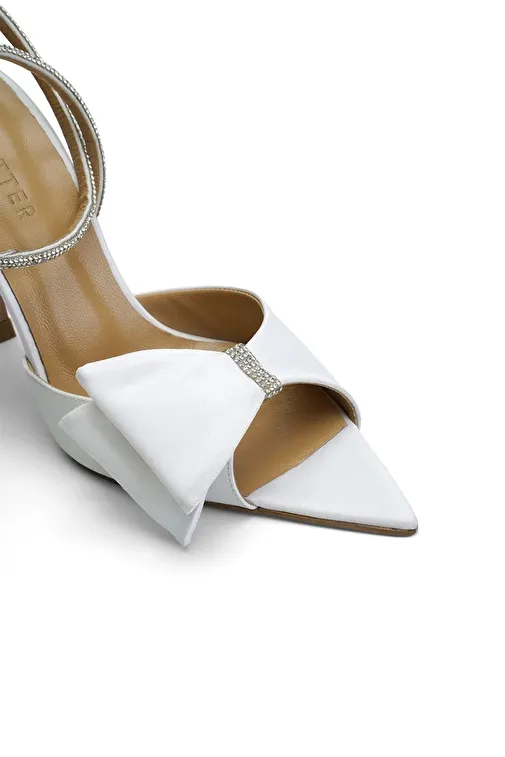 Jabotter Siyah Kadın Saten Topuklu Ayakkabı JAB4209 / 2046K - Görsel 4