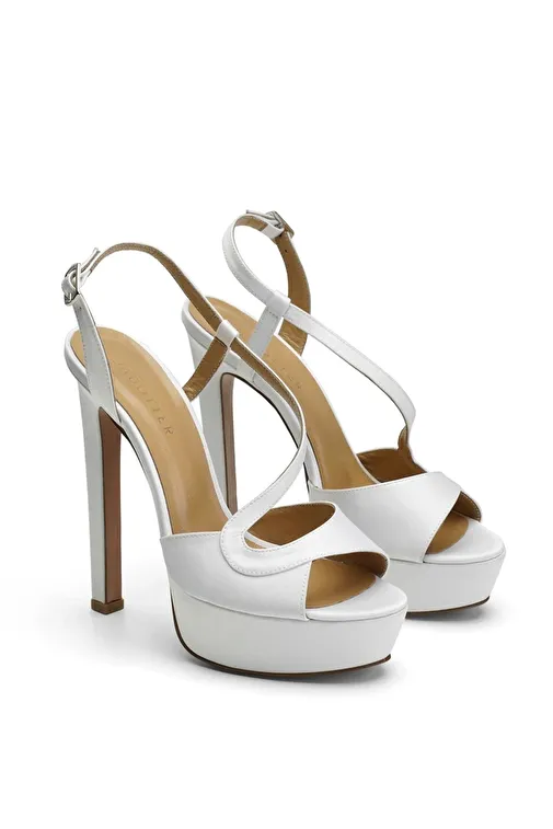 Jabotter Siyah Kadın Saten Platform Topuklu Ayakkabı JAB4214 - Görsel 3