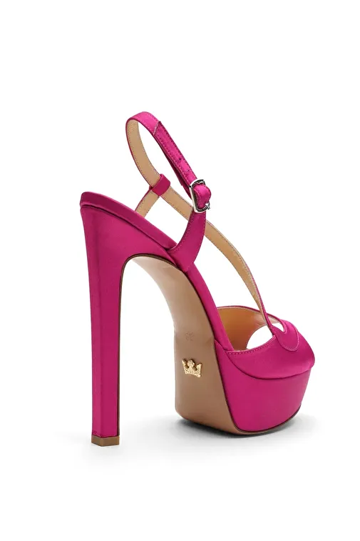 Jabotter Eleanor Saten Platform Topuklu Ayakkabı - Görsel 4