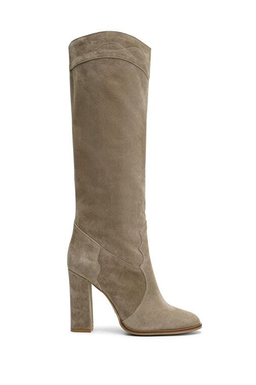 Jabotter Westy Süet Topuklu Çizme - Görsel 2