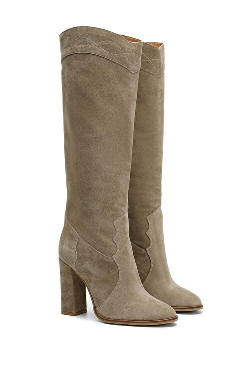 Jabotter Westy Süet Topuklu Çizme - Görsel 3