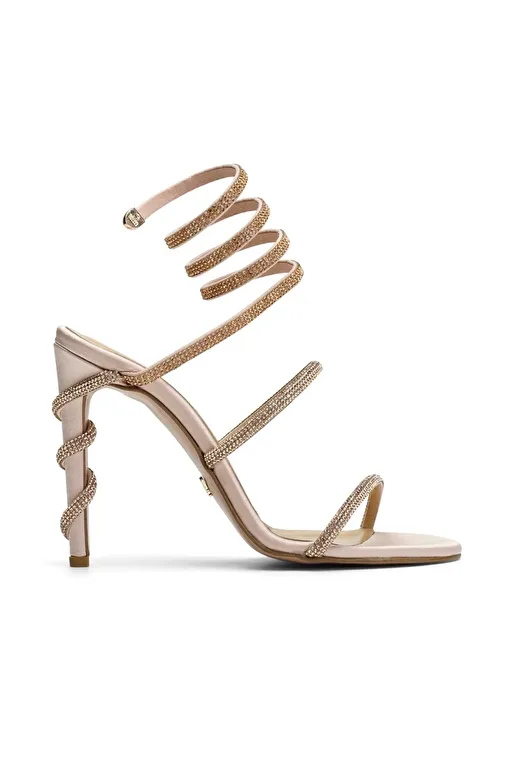 Jabotter Fuşya Kadın Saten Topuklu Ayakkabı JAB4230 / 2015K - Görsel 2