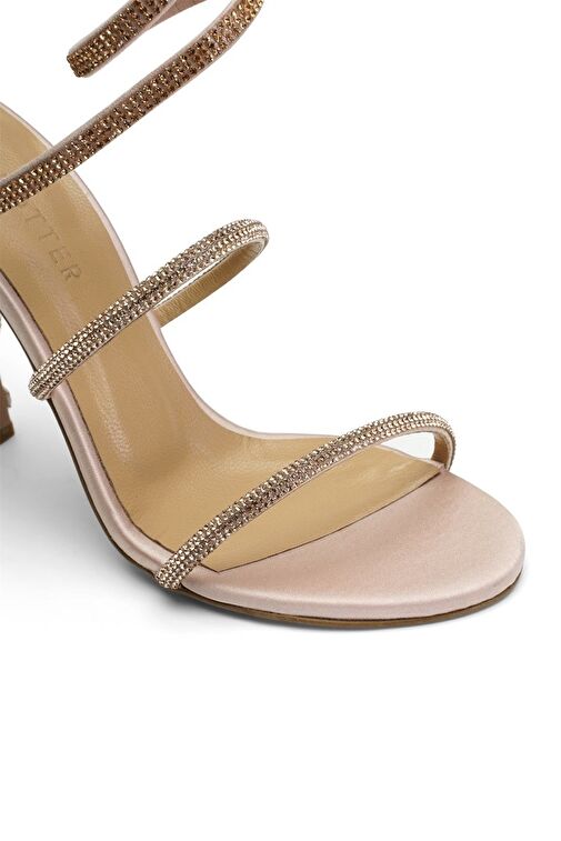 Jabotter Fuşya Kadın Saten Topuklu Ayakkabı JAB4230 / 2015K - Görsel 4