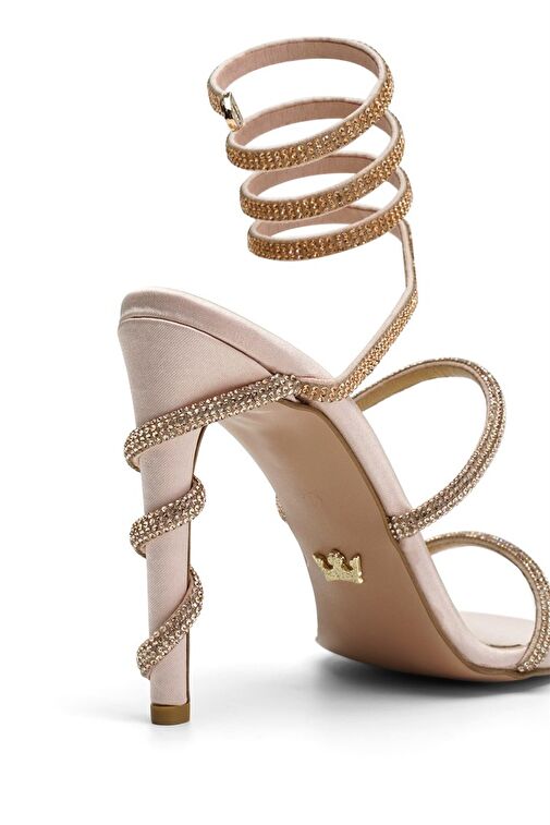 Jabotter Fuşya Kadın Saten Topuklu Ayakkabı JAB4230 / 2015K - Görsel 5