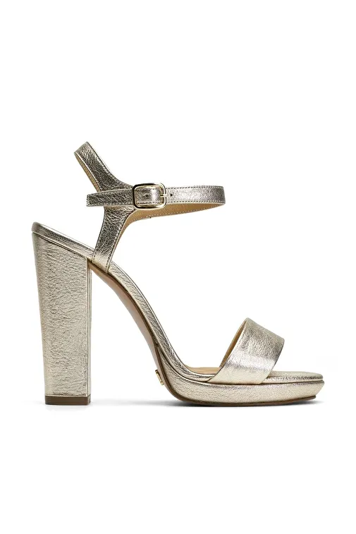 Jabotter Gümüş Kadın Deri Platform Topuklu Ayakkabı JAB4247 - Görsel 2