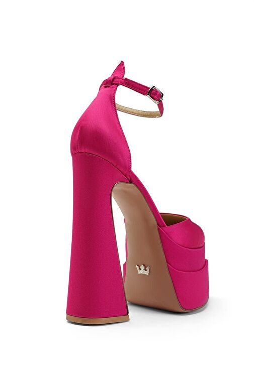 Jabotter Lizzy Saten Platform Topuklu Ayakkabı - Görsel 4