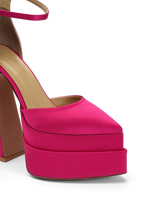 Jabotter Lizzy Saten Platform Topuklu Ayakkabı - Görsel 5