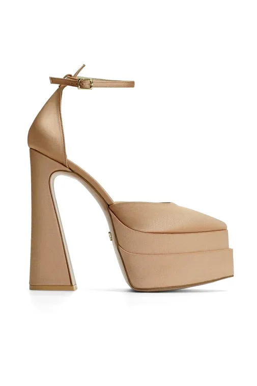 Jabotter Lizzy Saten Platform Topuklu Ayakkabı - Görsel 2
