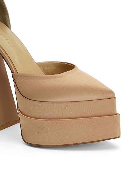 Jabotter Lizzy Saten Platform Topuklu Ayakkabı - Görsel 4