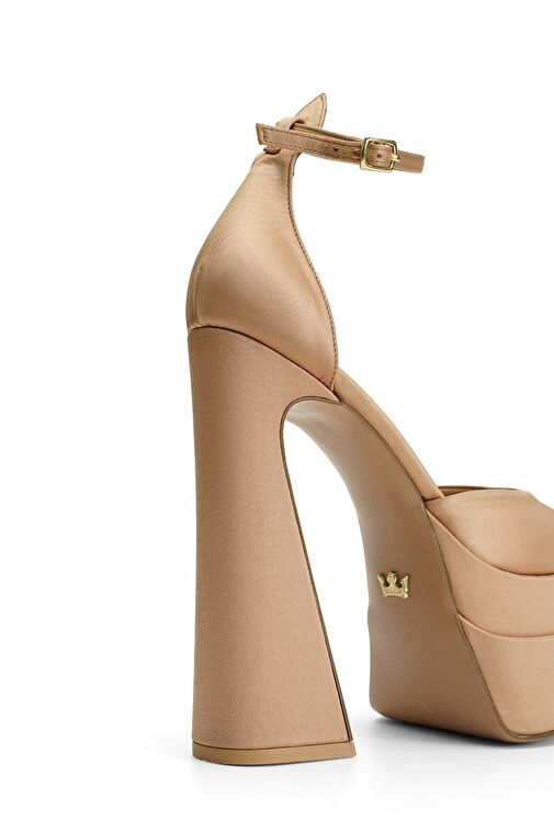 Jabotter Lizzy Saten Platform Topuklu Ayakkabı - Görsel 5