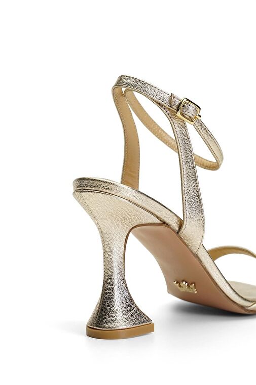 Jabotter Lame Kadın Deri Topuklu Sandalet JAB4304 / 268-1K - Görsel 4