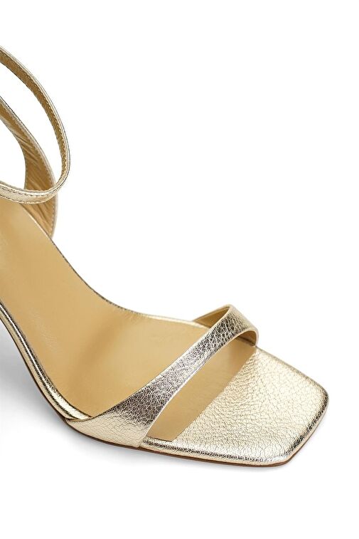 Jabotter Lame Kadın Deri Topuklu Sandalet JAB4304 / 268-1K - Görsel 5