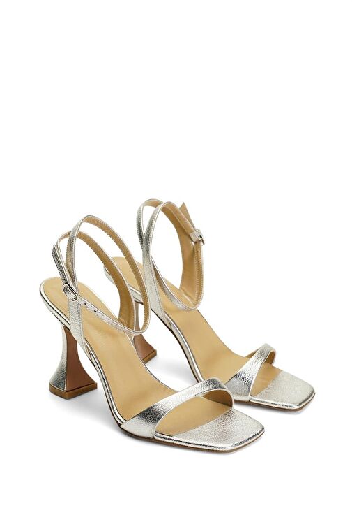 Jabotter Kristy Mat Deri 8 Cm Topuklu Sandalet - Görsel 3