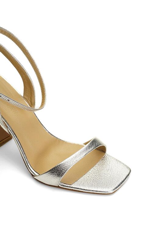 Jabotter Kristy Mat Deri 8 Cm Topuklu Sandalet - Görsel 4