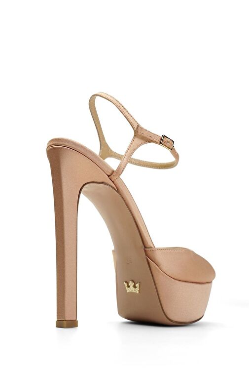 Jabotter Brida Saten Platform Topuklu Ayakkabı - Görsel 4