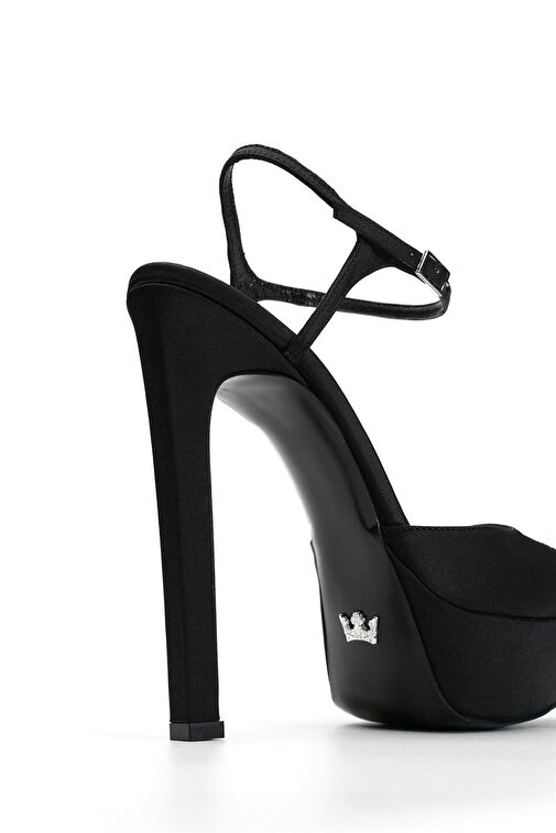 Jabotter Nude Kadın Saten Platform Topuklu Ayakkabı JAB4335 / 517-1K - Görsel 4