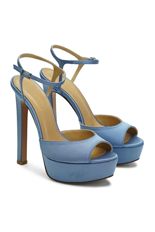 Jabotter Brida Saten Platform Topuklu Ayakkabı - Görsel 3