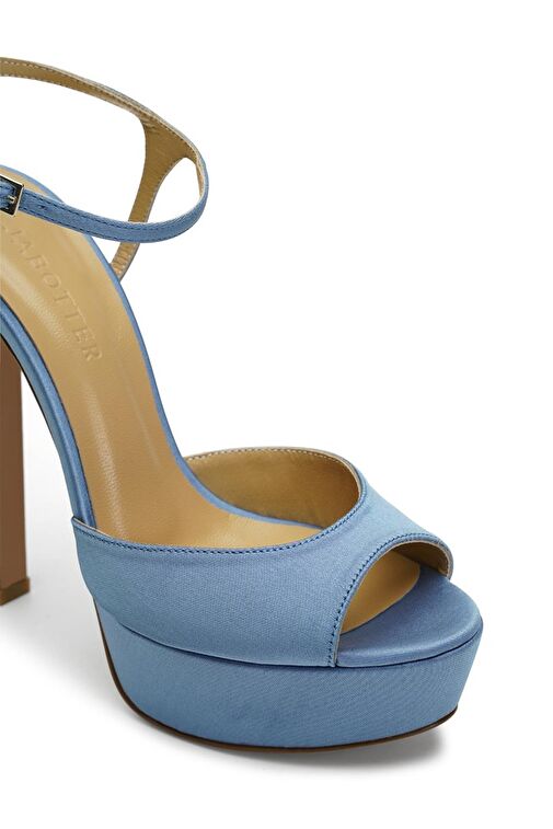 Jabotter Brida Saten Platform Topuklu Ayakkabı - Görsel 4