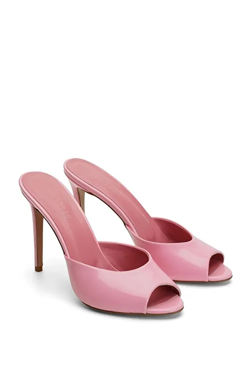 Jabotter Margot Pembe Rugan 10 Cm Topuklu Terlik - Görsel 4