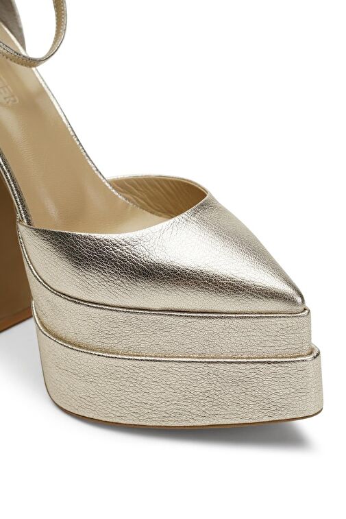 Jabotter Lizzy Mat Deri Platform Topuklu Ayakkabı - Görsel 5