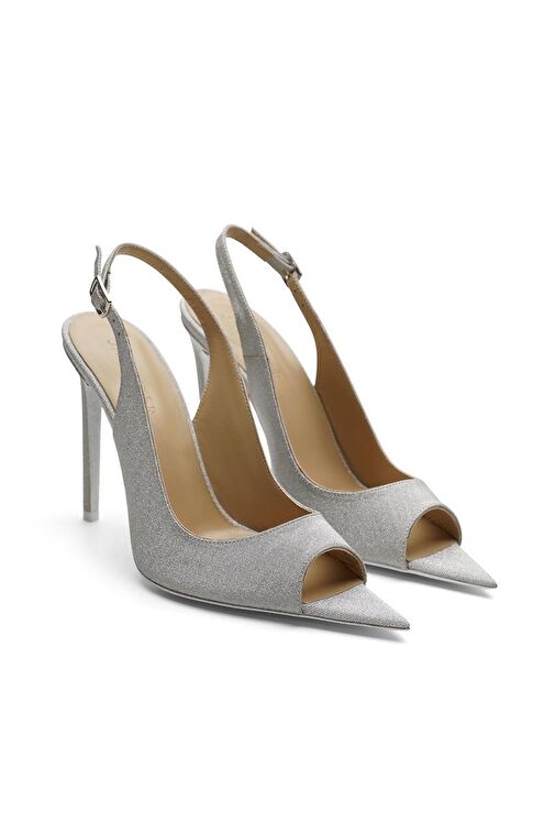 Jabotter Gümüş Kadın Stiletto JAB4414 / 2071K - Görsel 3