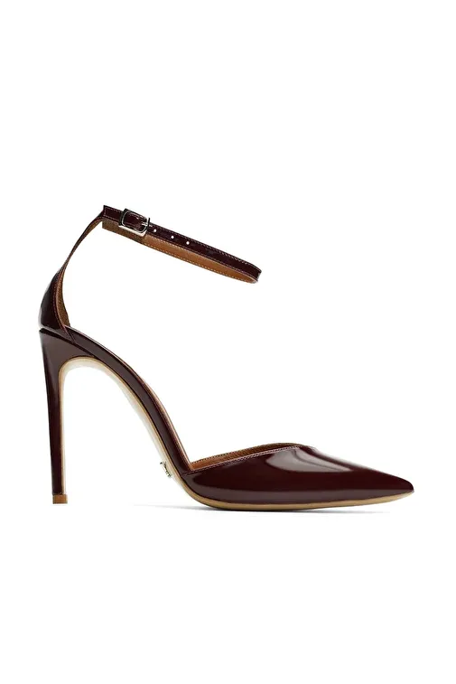 Jabotter Bordo Kadın Rugan Stiletto JAB4438 / 2098K - Görsel 2