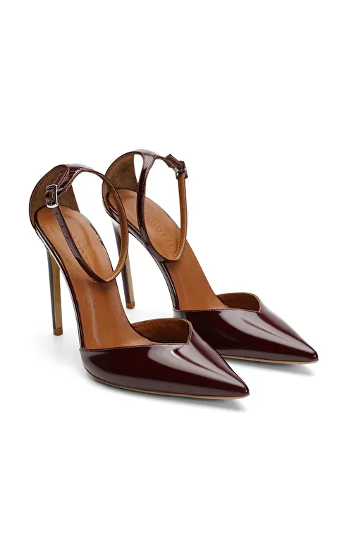 Jabotter Bordo Kadın Rugan Stiletto JAB4438 / 2098K - Görsel 3