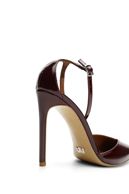 Jabotter Bordo Kadın Rugan Stiletto JAB4438 / 2098K - Görsel 4