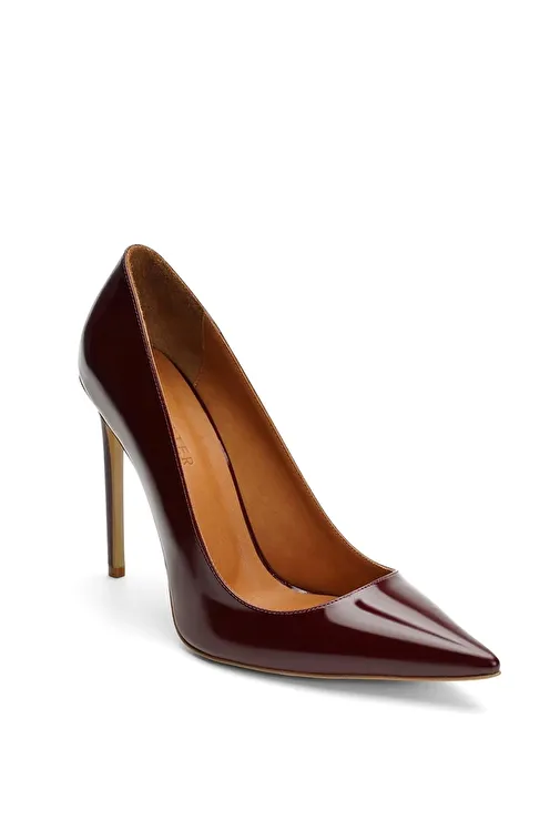 Jabotter Bordo Kadın Rugan Stiletto JAB4443 / 2090K - Görsel 4