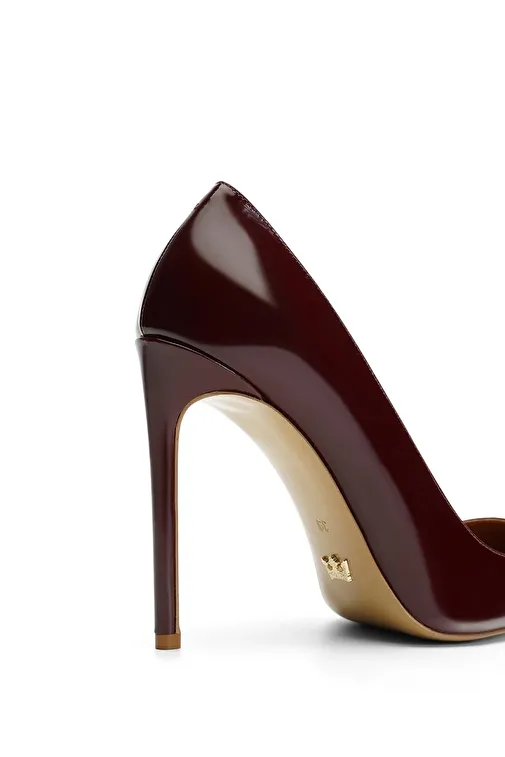 Jabotter Bordo Kadın Rugan Stiletto JAB4443 / 2090K - Görsel 5