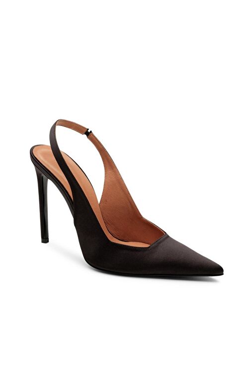 Jabotter Siyah Kadın Saten Stiletto JAB44511 / 2105K - Görsel 4