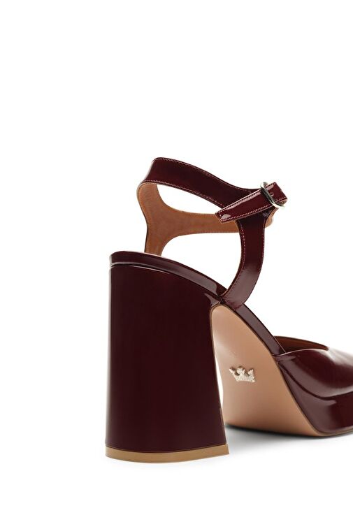 Jabotter Bordo Kadın Rugan Platform Topuklu Ayakkabı JAB4454 / 2034K - Görsel 5