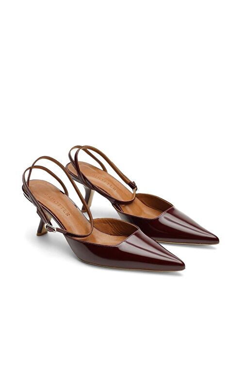 Jabotter Bordo Kadın Rugan Stiletto JAB4456 / 2100K - Görsel 3