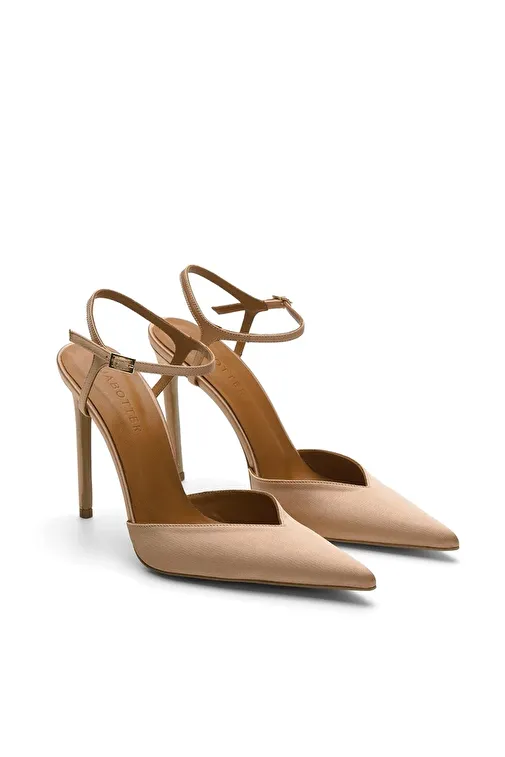 Jabotter Madrid Saten 10 Cm Stiletto - Görsel 3