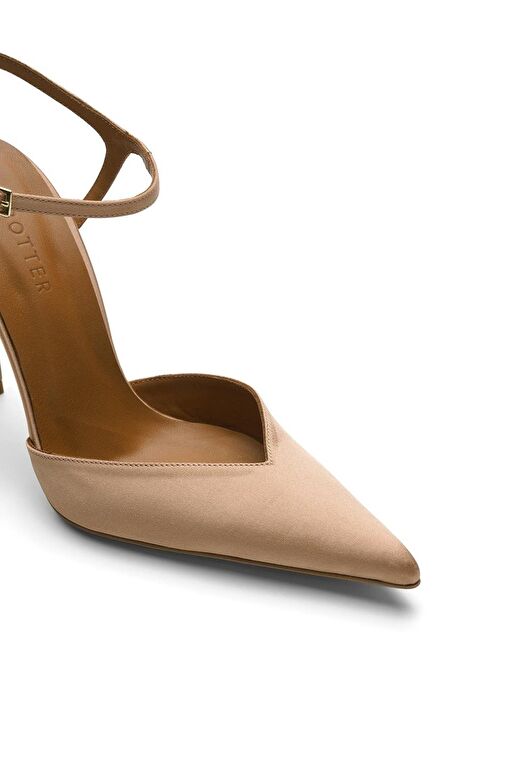 Jabotter Madrid Saten 10 Cm Stiletto - Görsel 4