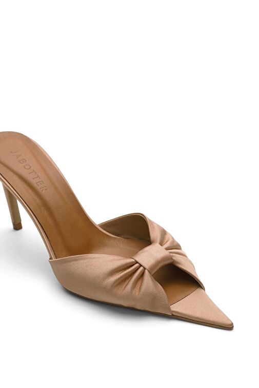 Jabotter Siyah Kadın Saten Topuklu Terlik JAB4496 / 2110K - Görsel 4