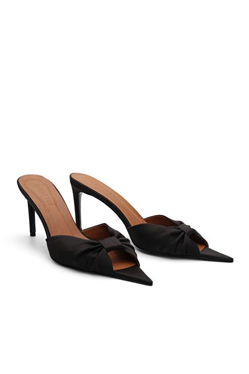 Jabotter Sydney Saten 8 Cm Topuklu Terlik - Görsel 3