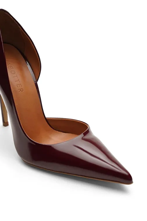 Jabotter Bordo Kadın Rugan Stiletto JAB4497 / 2114K - Görsel 4