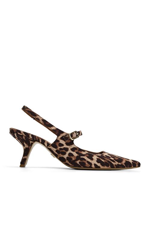 Jabotter Kahverengi Kadın Saten Stiletto JAB4542 / 2112K - Görsel 2